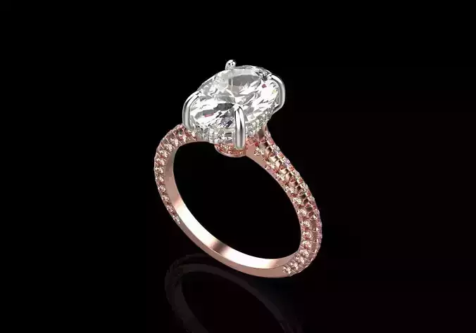 diamond ring  3d printing