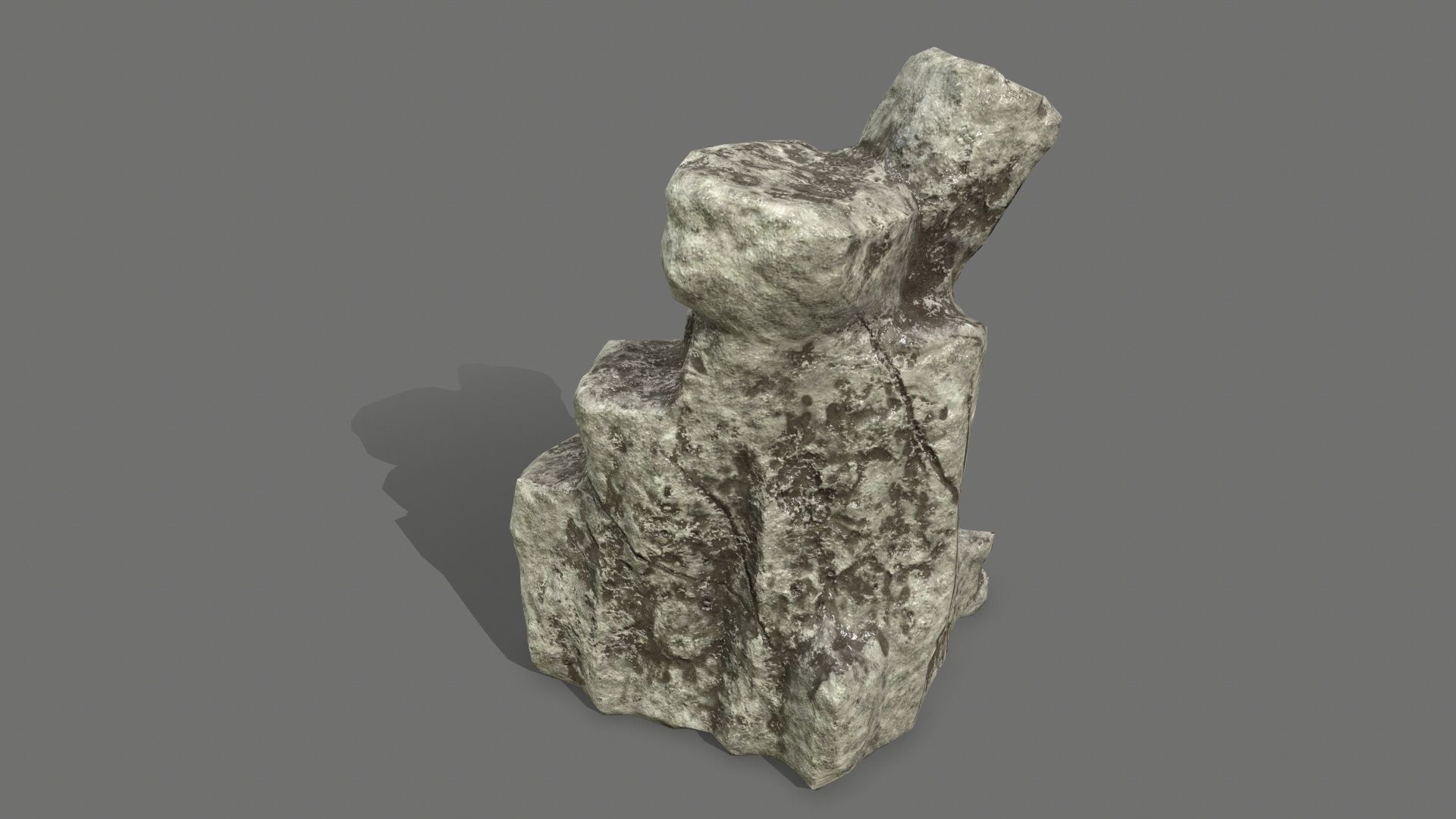 Rock Set Low-poly 3D model_15