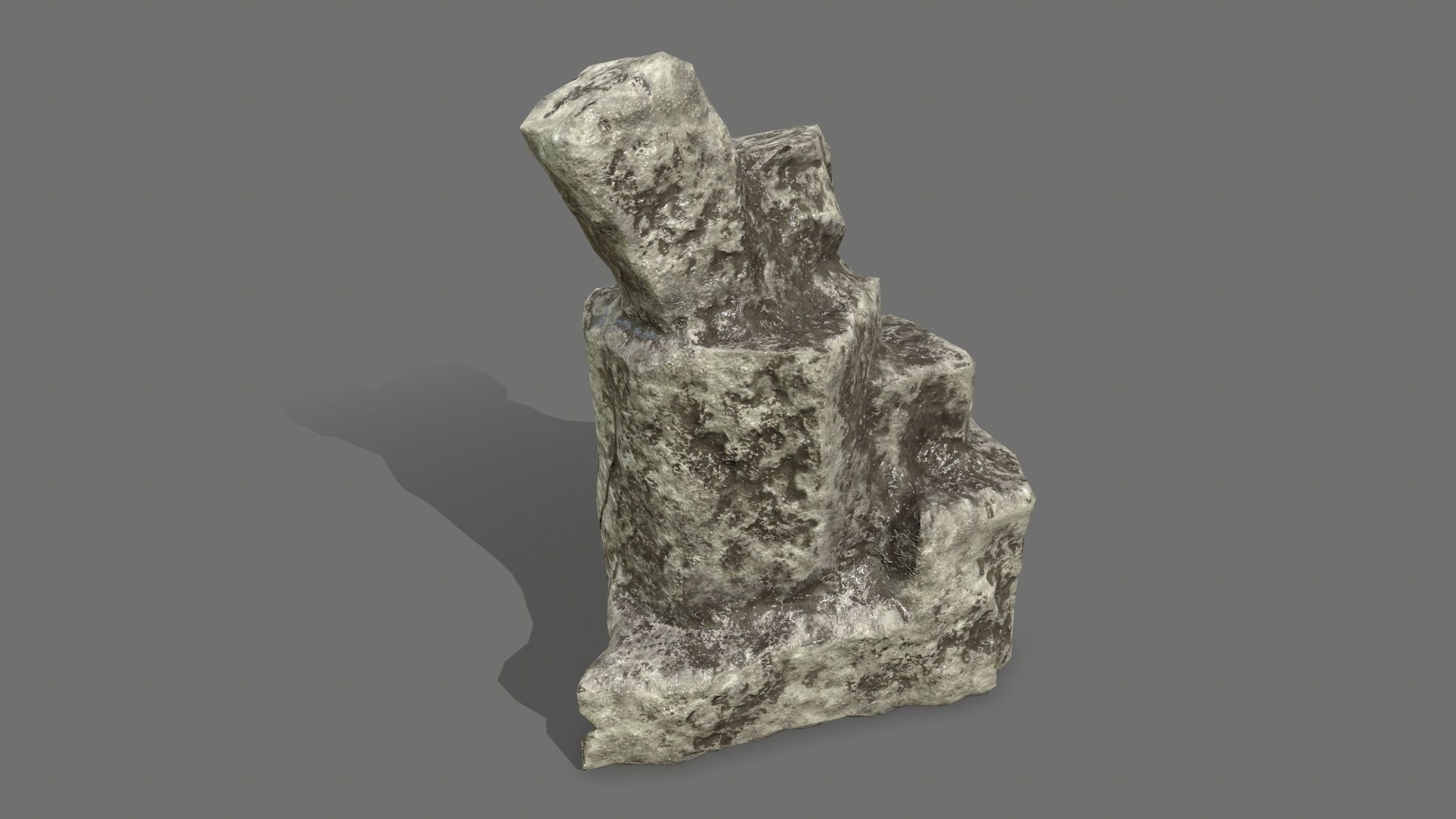 Rock Set Low-poly 3D model_16