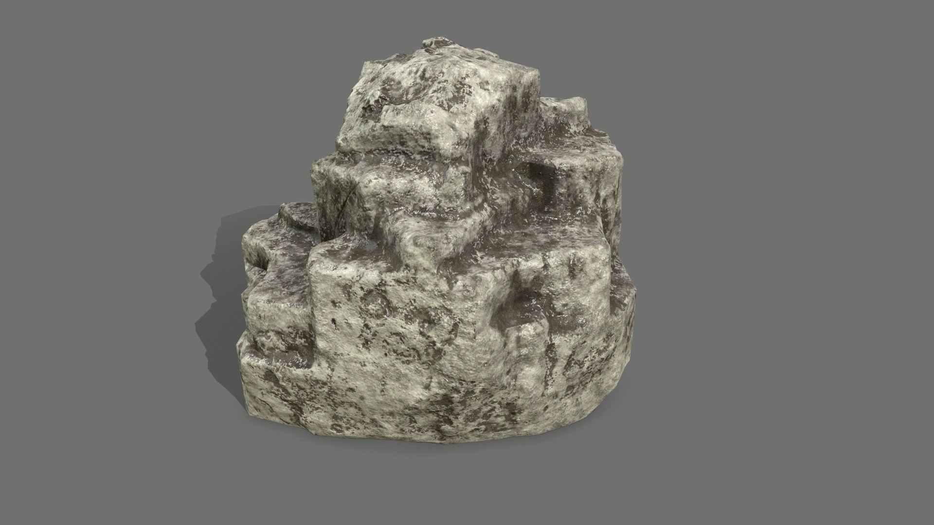 Rock Set Low-poly 3D model_7