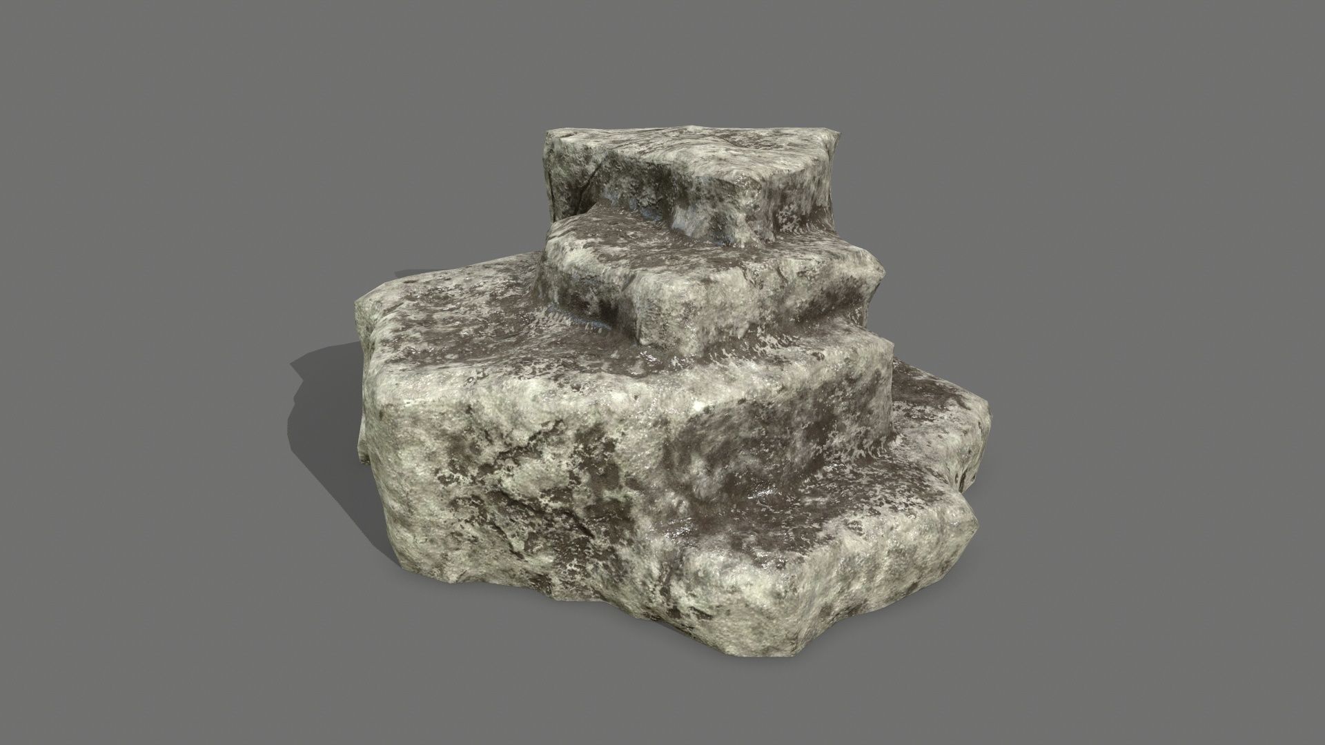 Rock Set Low-poly 3D model_11