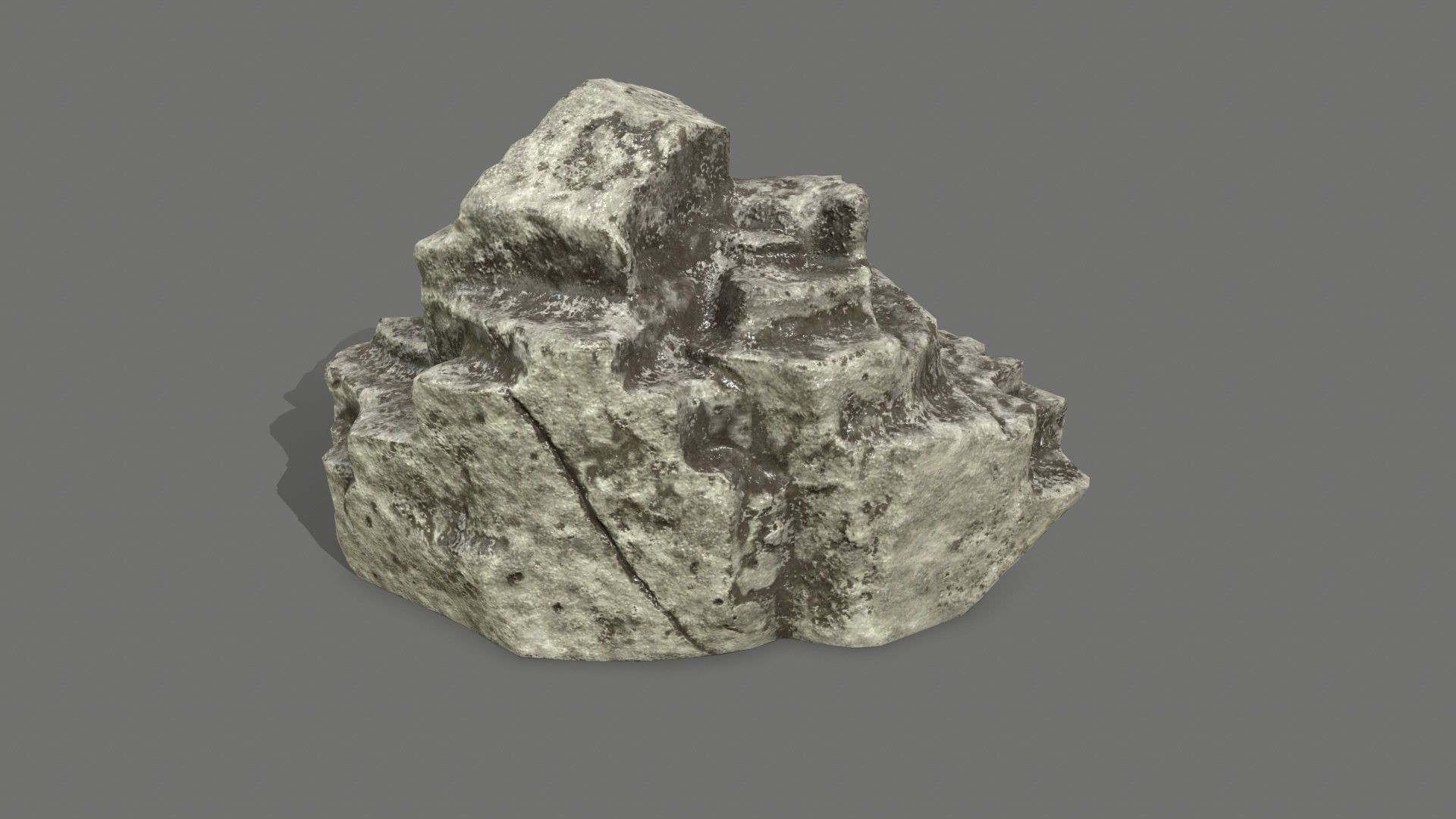 Rock Set Low-poly 3D model_9