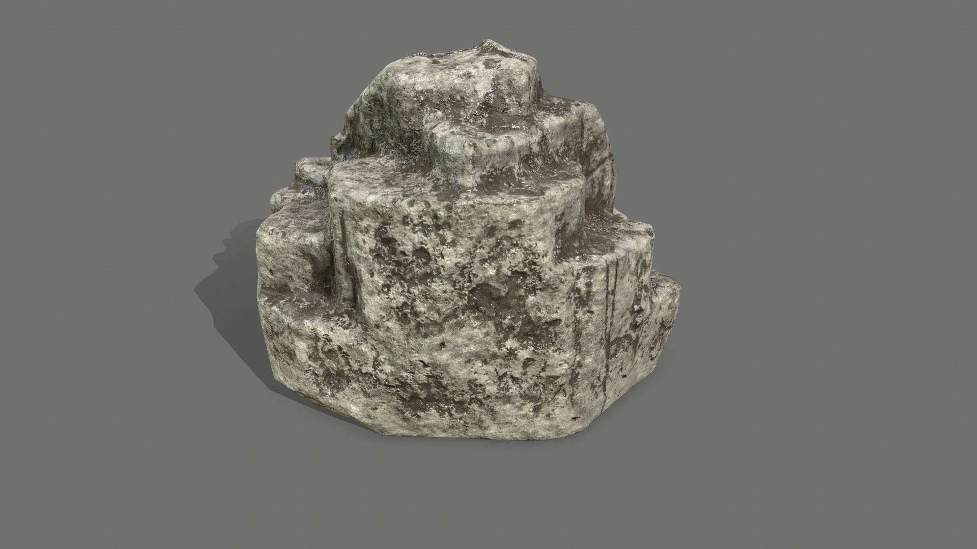 Rock Set Low-poly 3D model_6