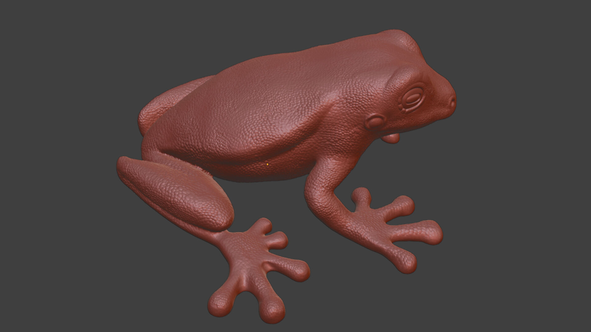 Silver Frog Toy 3D print model_8