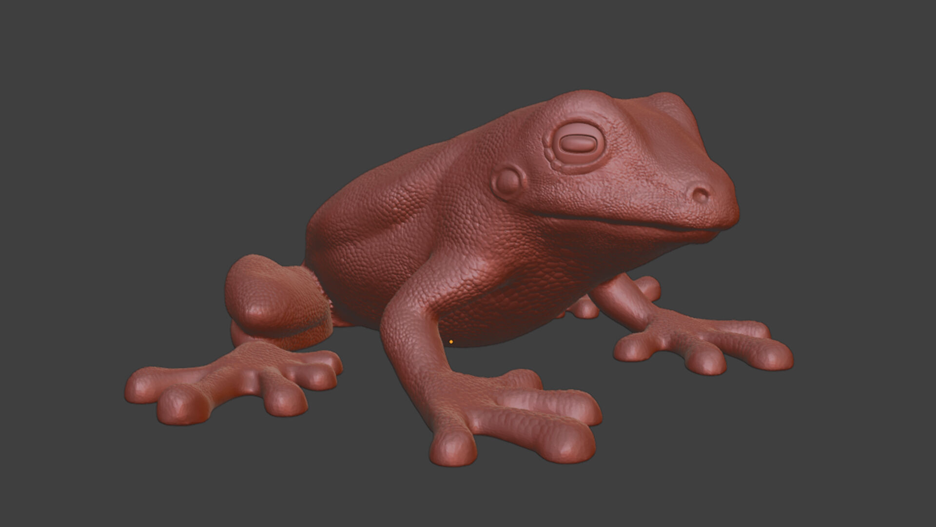 Silver Frog Toy 3D print model_9