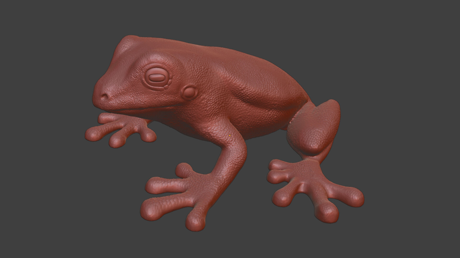 Silver Frog Toy 3D print model_6
