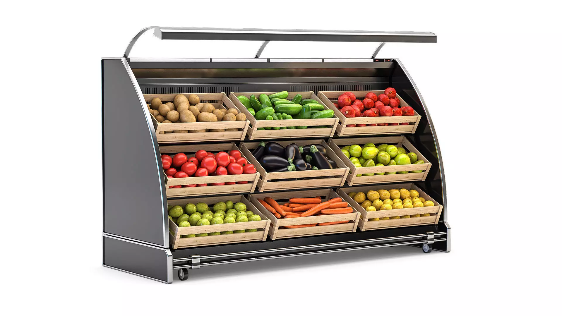 Vegetable Racks 3D model_0