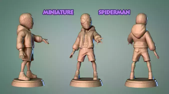Spiderman Miniature -Mini Fanart -3D print model