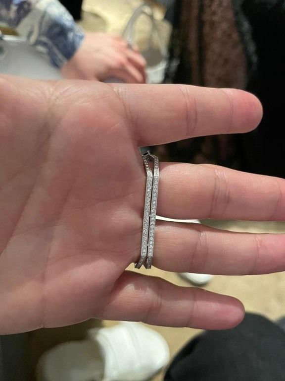 two finger Ring 3D print model_4