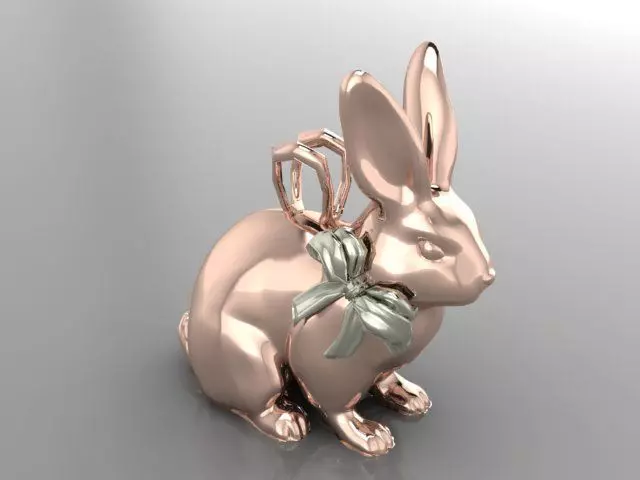 RABBIT PENDANT 3D print model_0