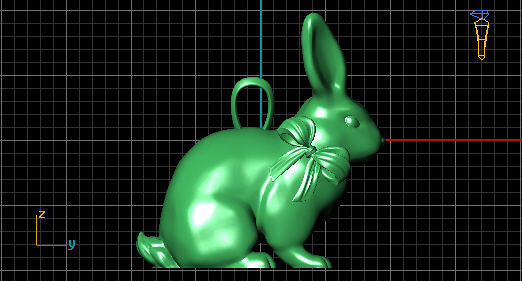 RABBIT PENDANT 3D print model_7