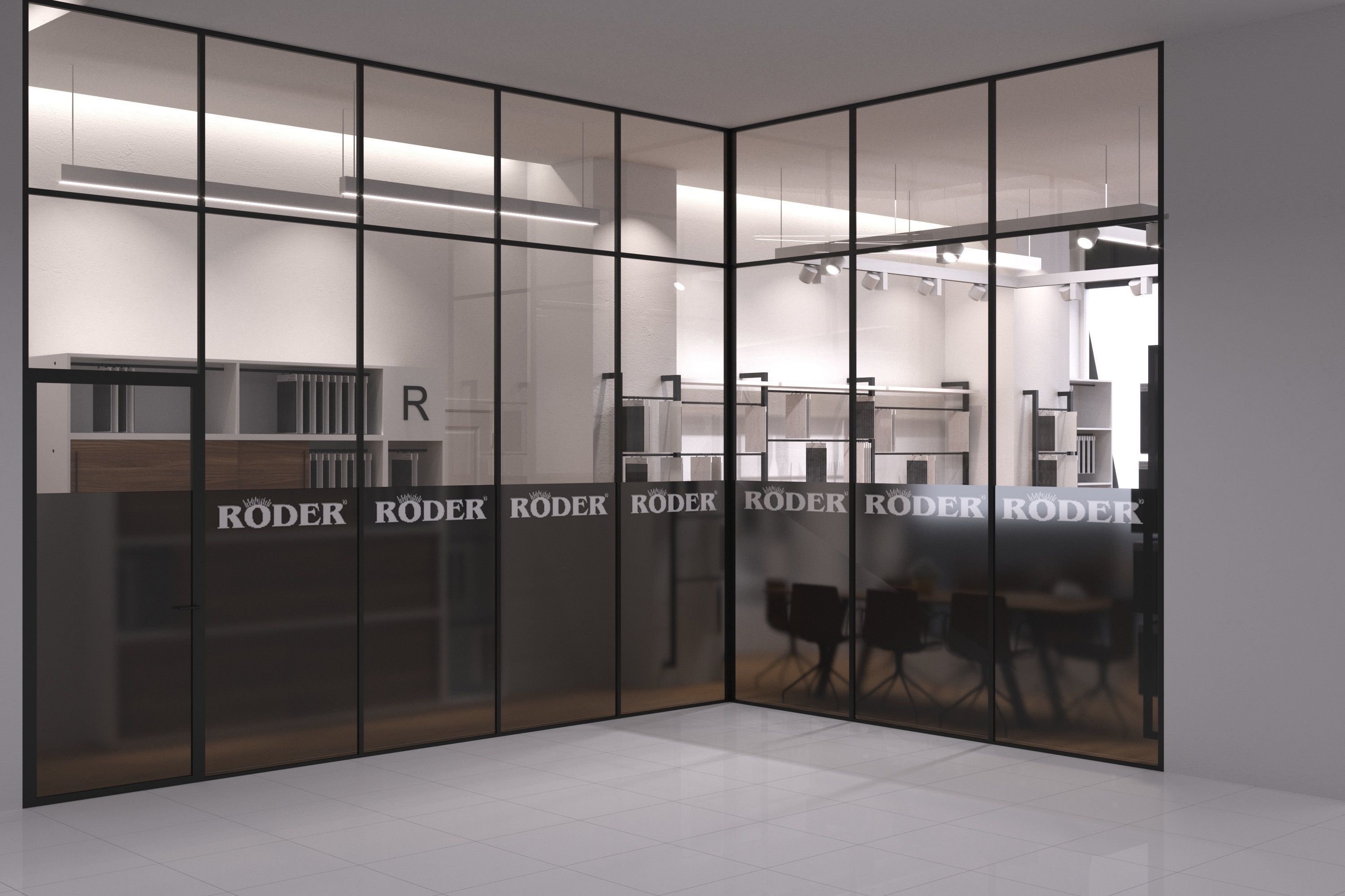 Office degree room 3D model_4