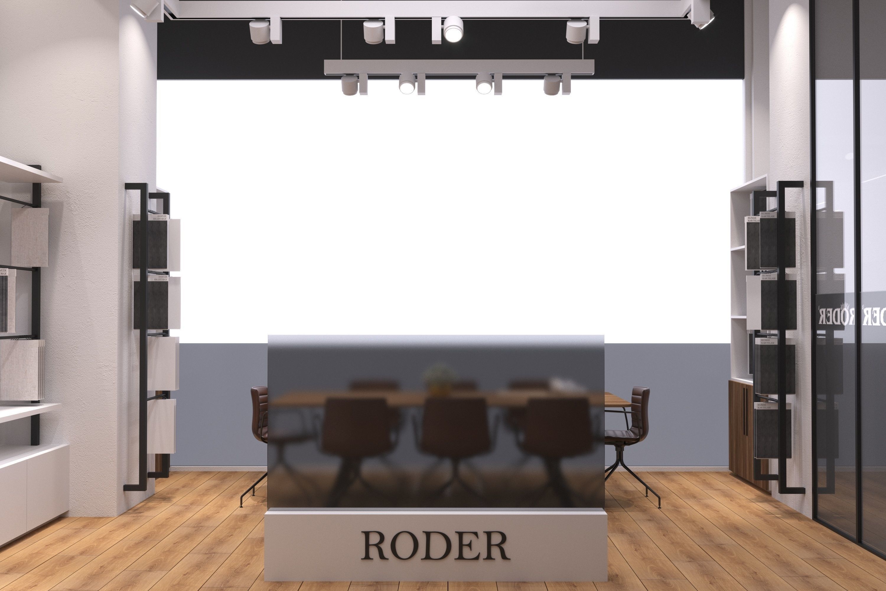 Office degree room 3D model_3