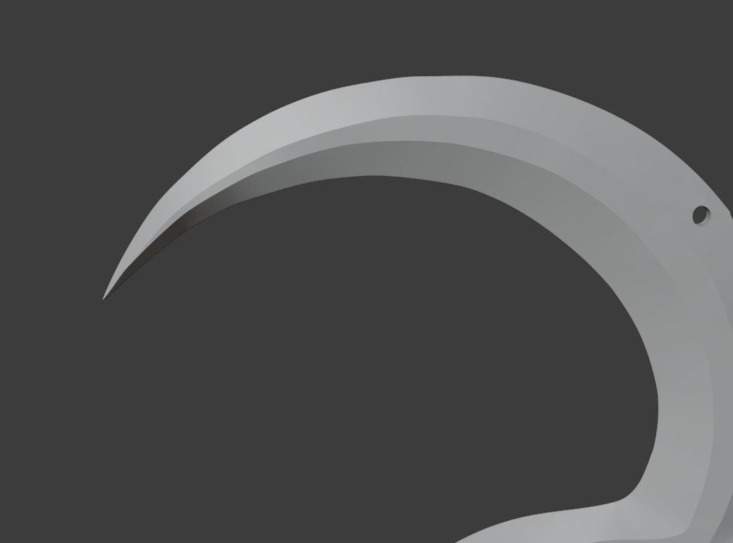 Noob Saibot sickle from Mortal Kombat 11 - Blacksmith 3D print model_4