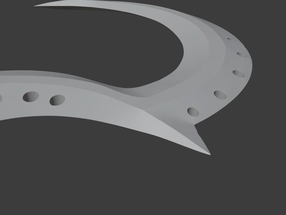 Noob Saibot sickle from Mortal Kombat 11 - Blacksmith 3D print model_3