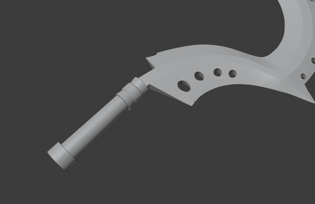 Noob Saibot sickle from Mortal Kombat 11 - Blacksmith 3D print model_2