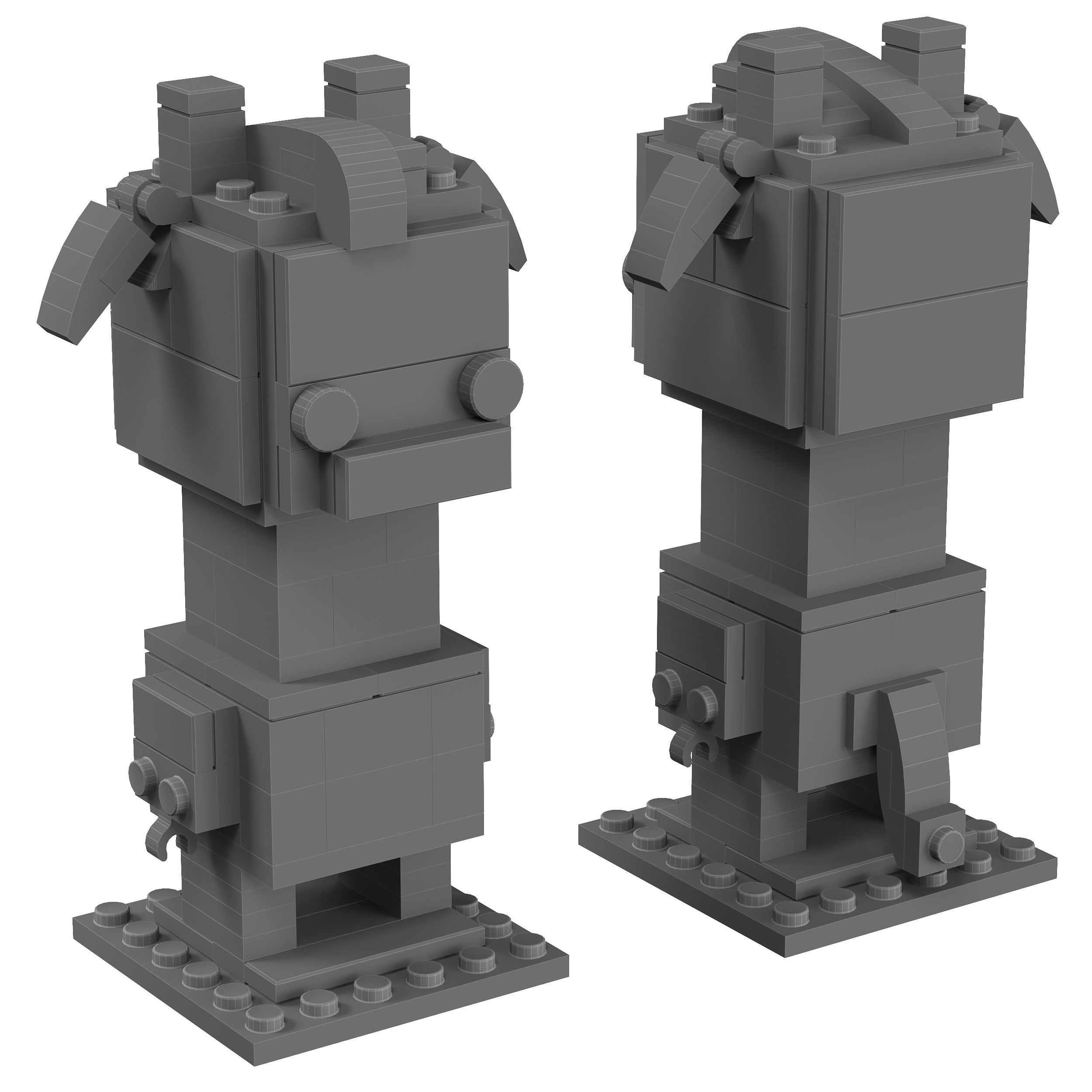 Lego Brickheadz - 40316 Geoffrey 3D model_1