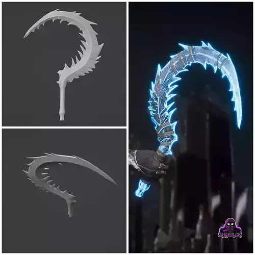 Noob Saibot sickle from Mortal Kombat 11 - Arctikan Jag 3D print model
