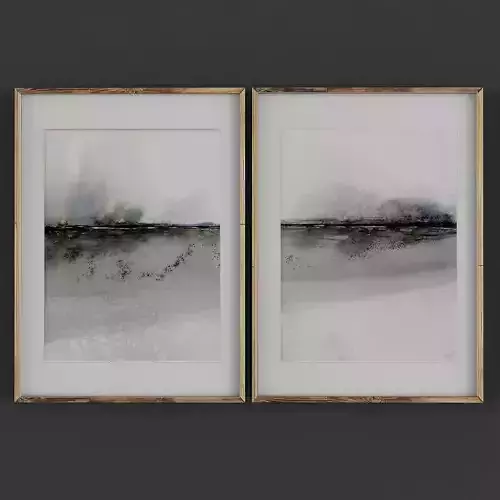 Picture Frames Low-poly 3D model