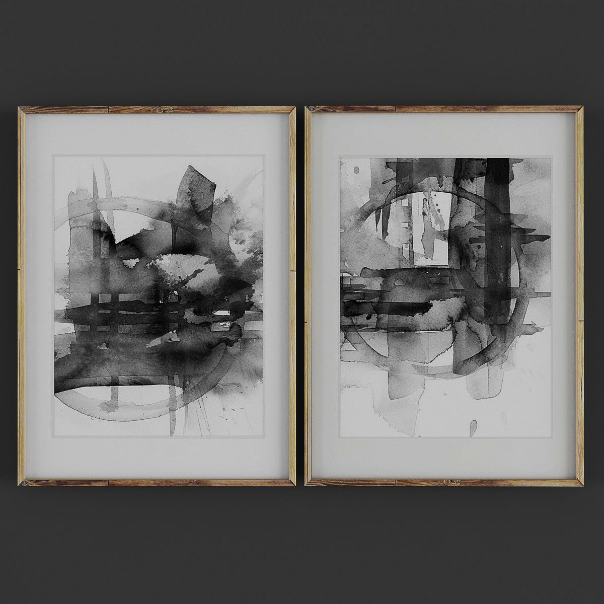 Picture Frames Low-poly 3D model_1