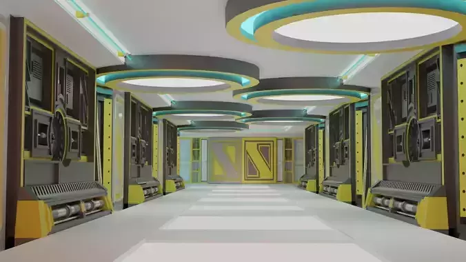sci fi corridor