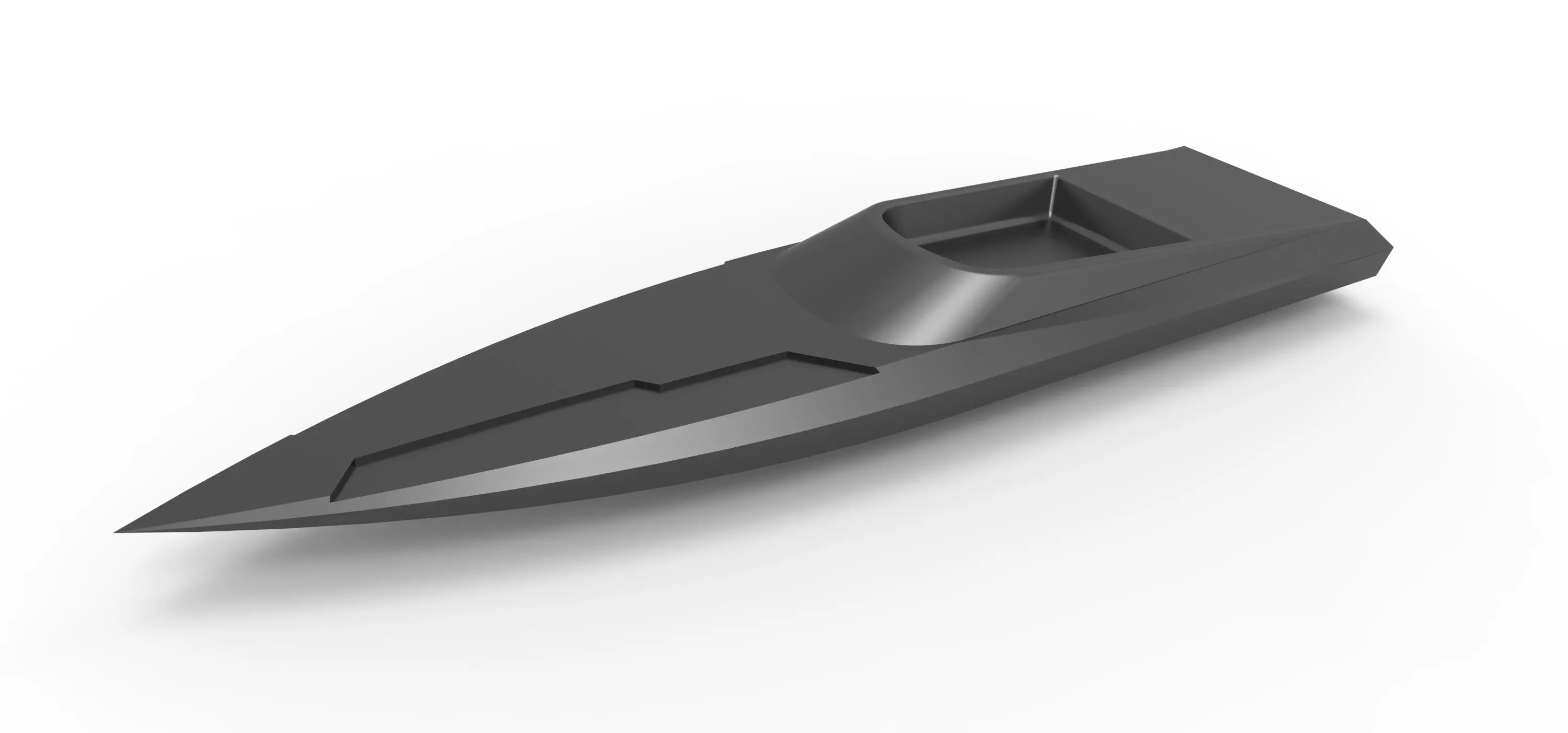 Speed boat key fob 3D print model
