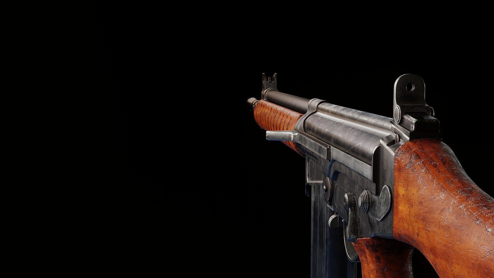 Prototype of FN Fal in 280 cartridge Low-poly 3D model_5