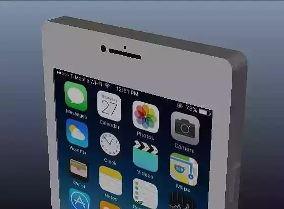 iphone 6s plus Low-poly 3D model