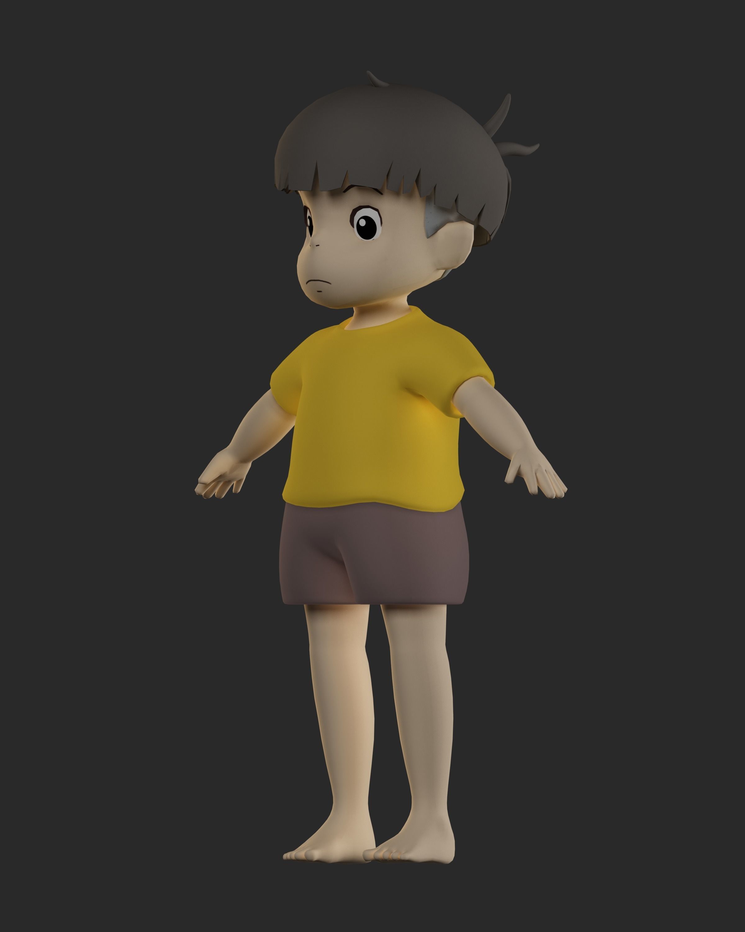 GHIBLI - Sosuke - 3D model Low-poly 3D model_4