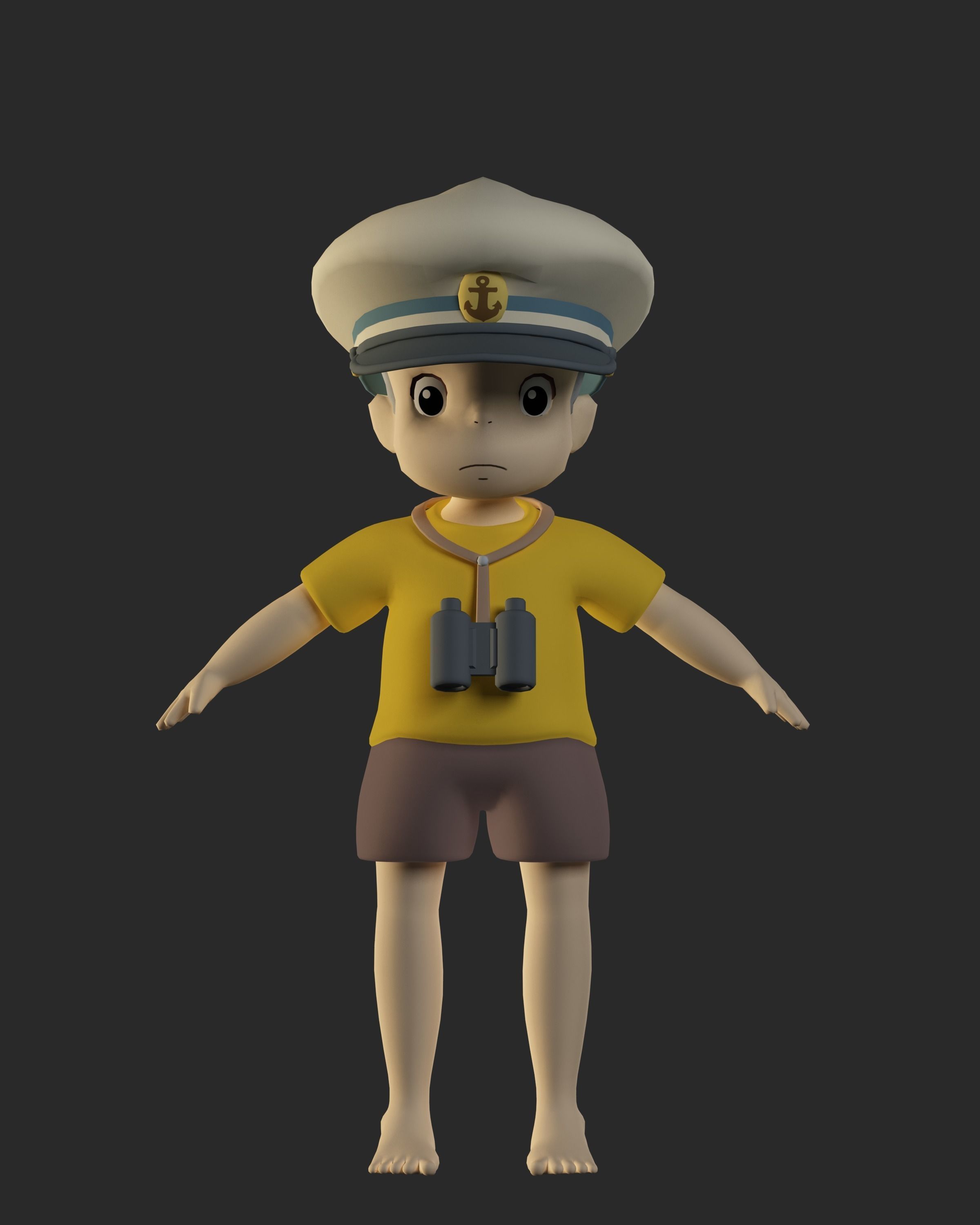 GHIBLI - Sosuke - 3D model Low-poly 3D model_5
