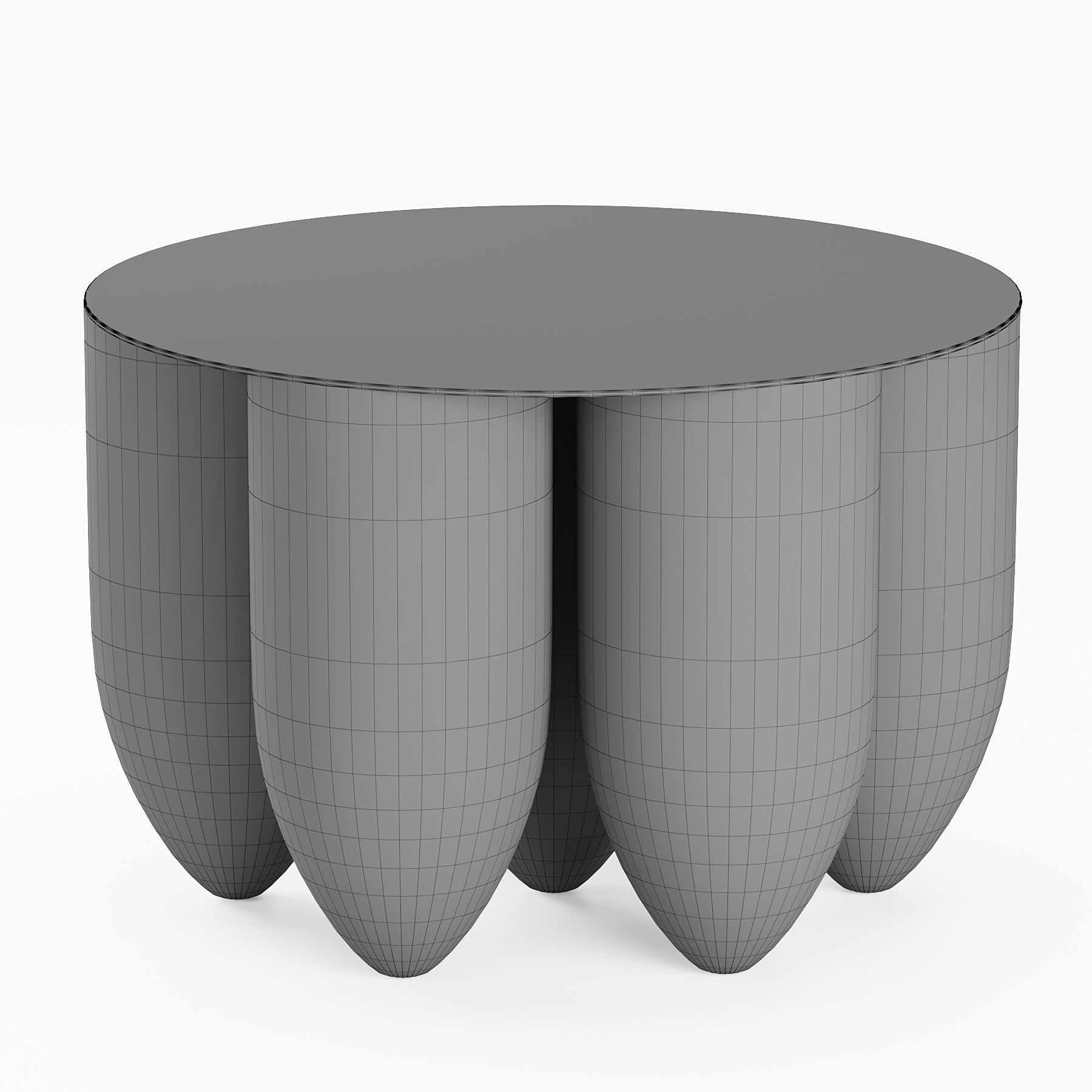 Senufo coffee table 3D model_1