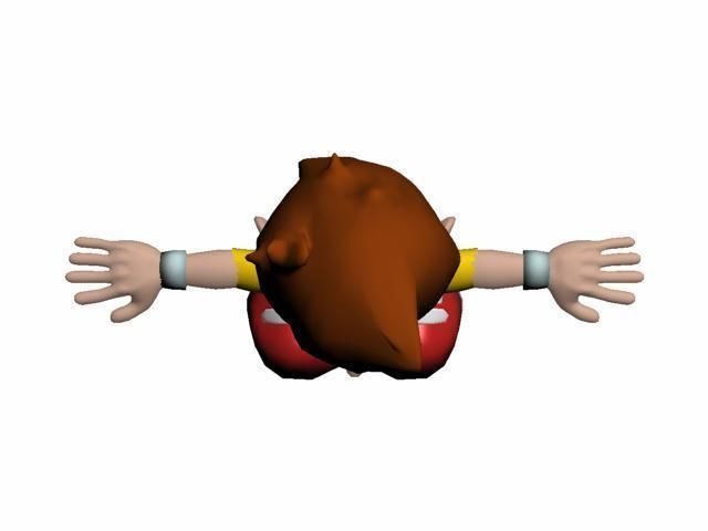 boy-01 cartoon character Low-poly 3D model_16