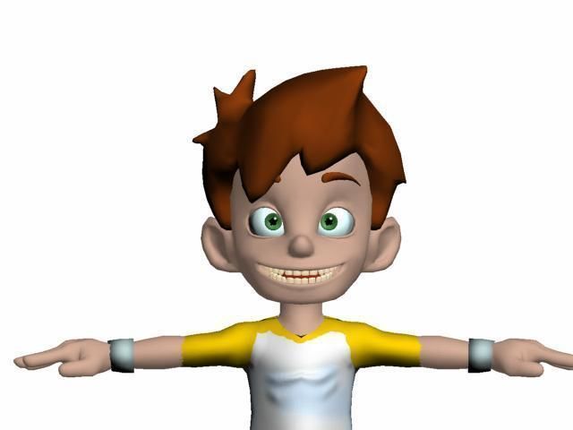 boy-01 cartoon character Low-poly 3D model_8