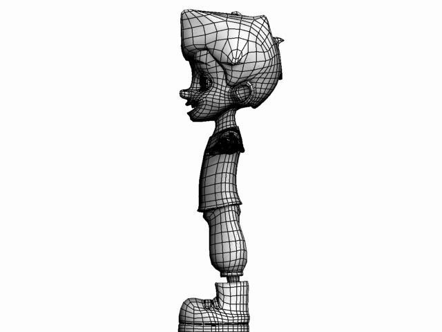 boy-01 cartoon character Low-poly 3D model_21