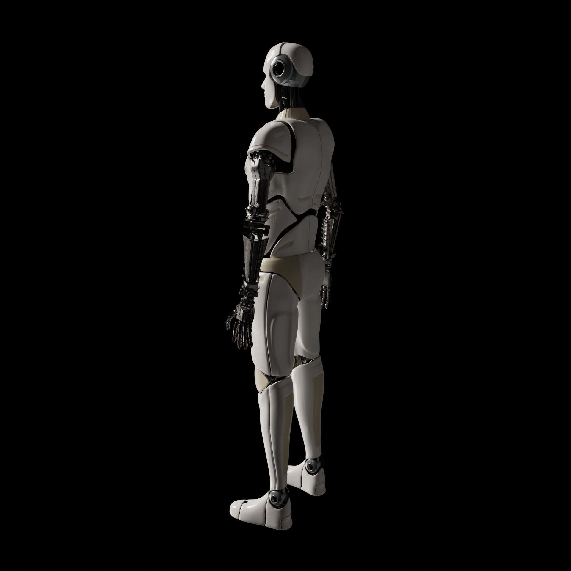 Futuristic Cyborg  3D model_3