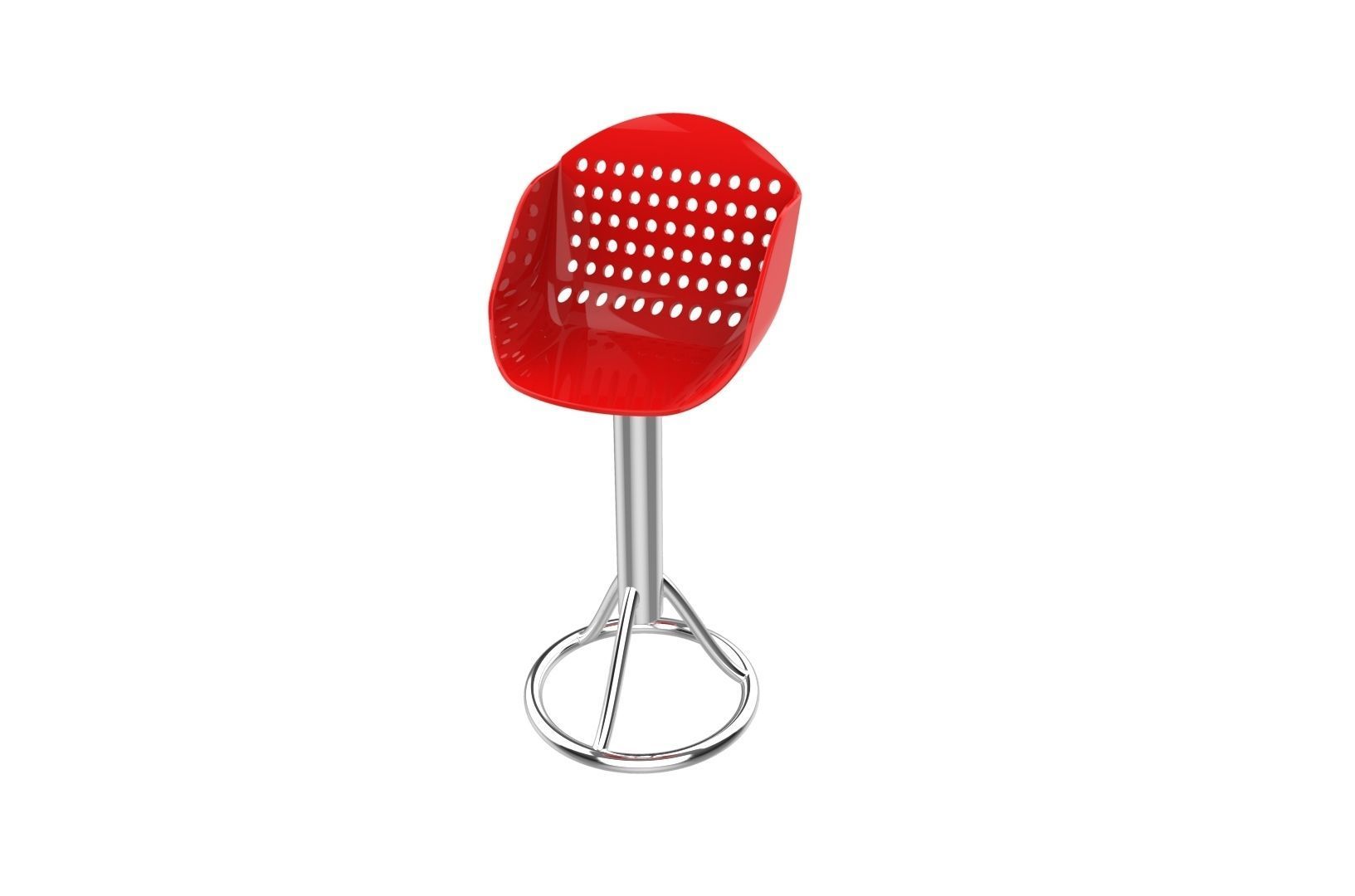Bar seat 3D print model_5