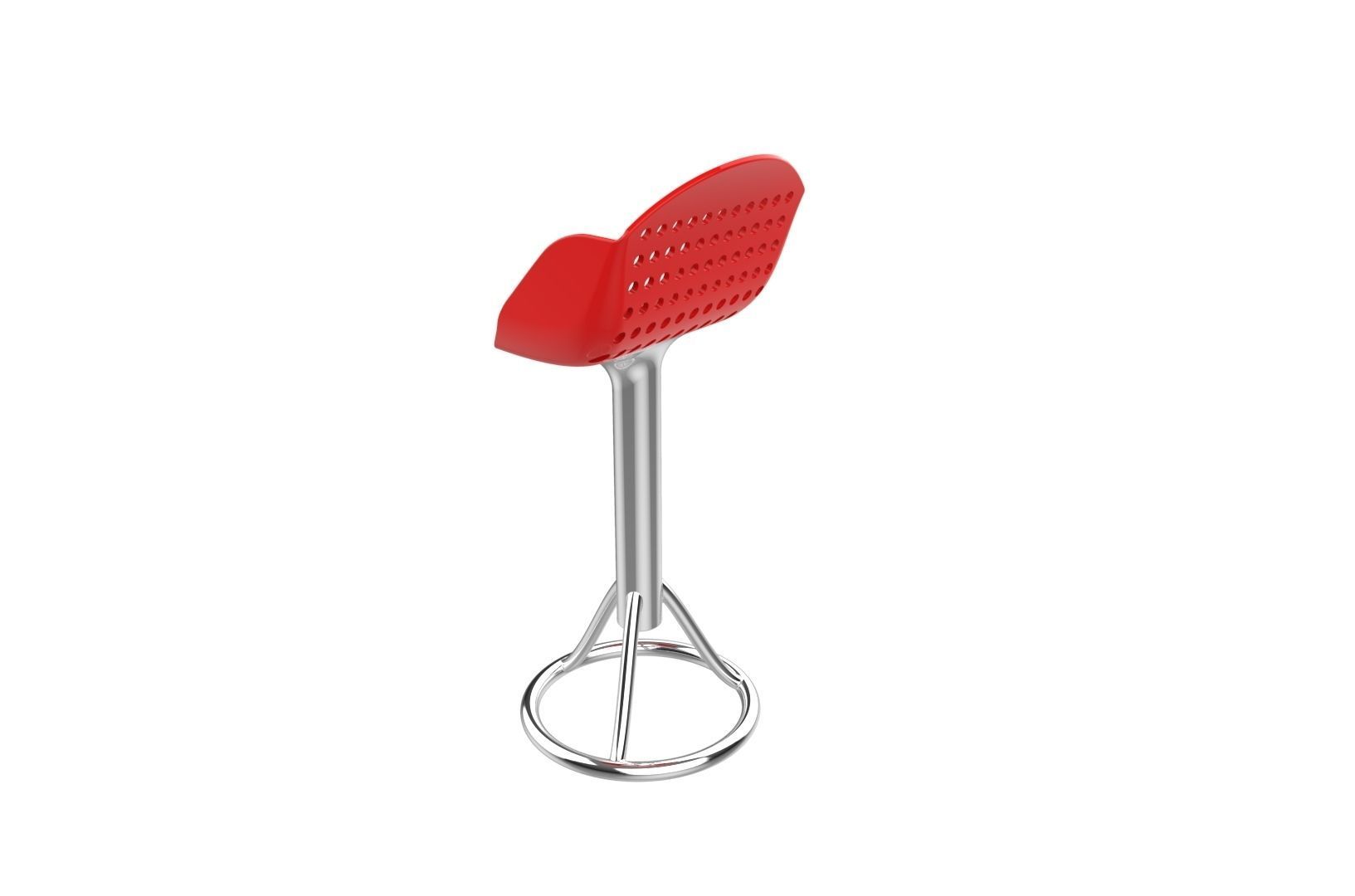 Bar seat 3D print model_7