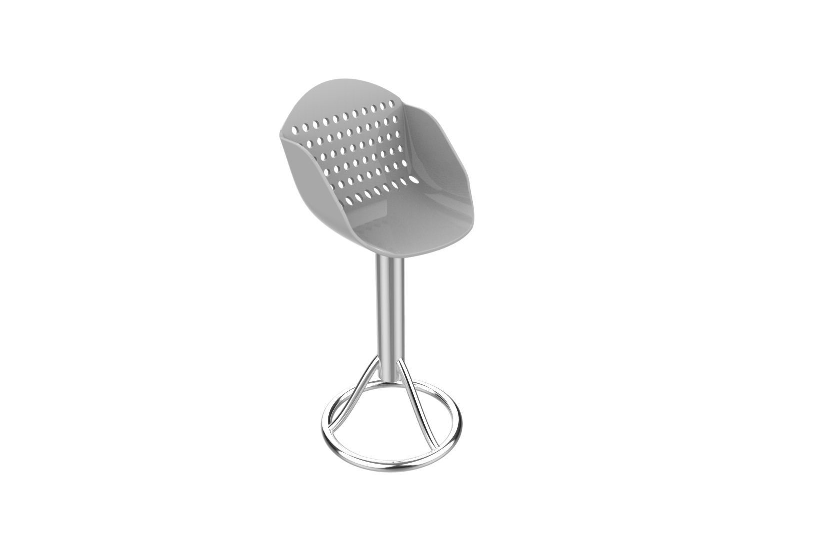 Bar seat 3D print model_17