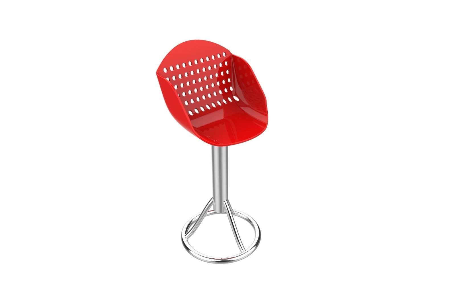 Bar seat 3D print model_10