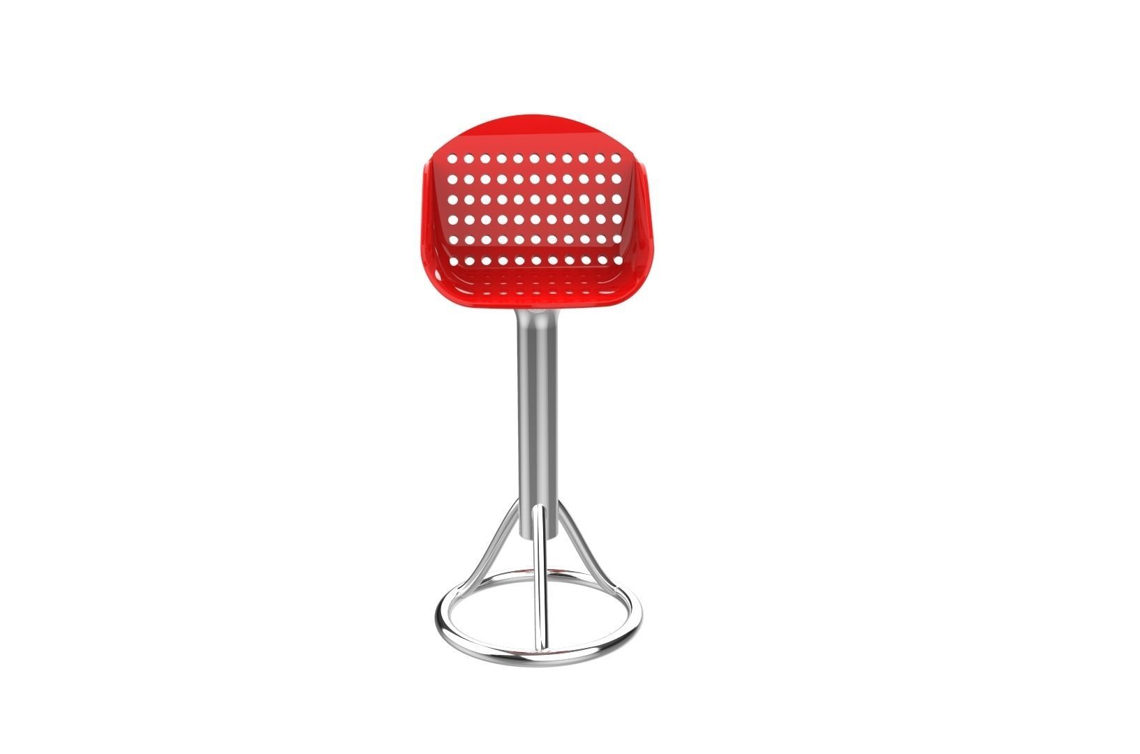 Bar seat 3D print model_4