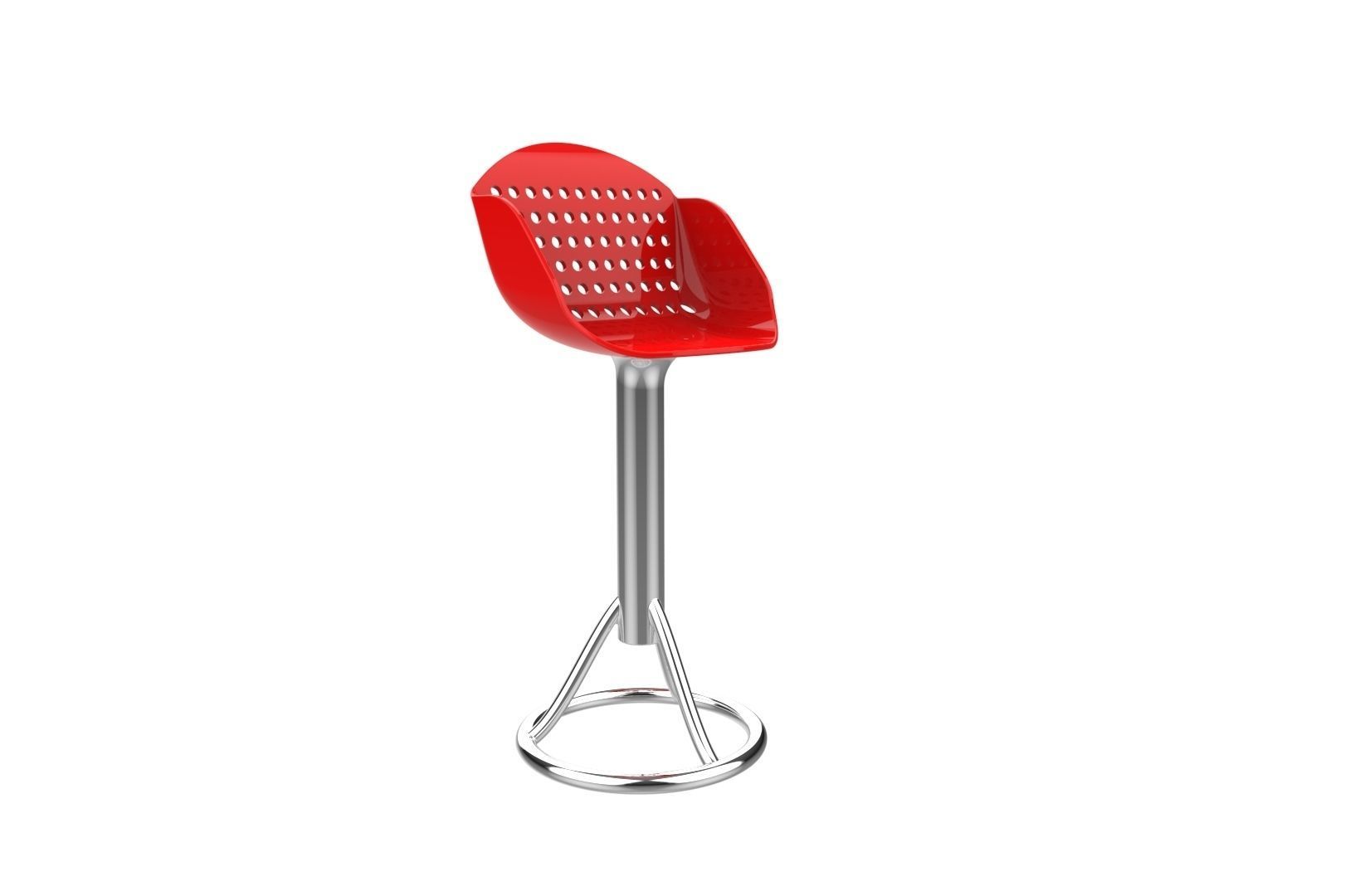 Bar seat 3D print model_2