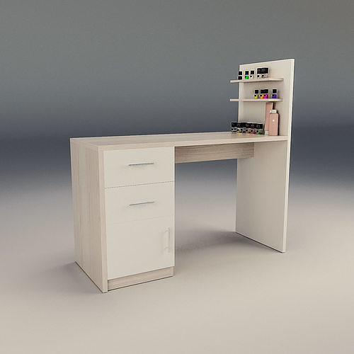 Mesa manicura para Spas y Salones de Belleza Manicure Table Low-poly 3D model