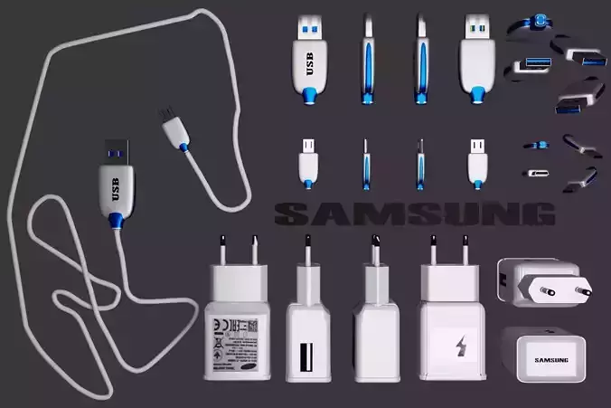 Accumulator usb charger 3D model