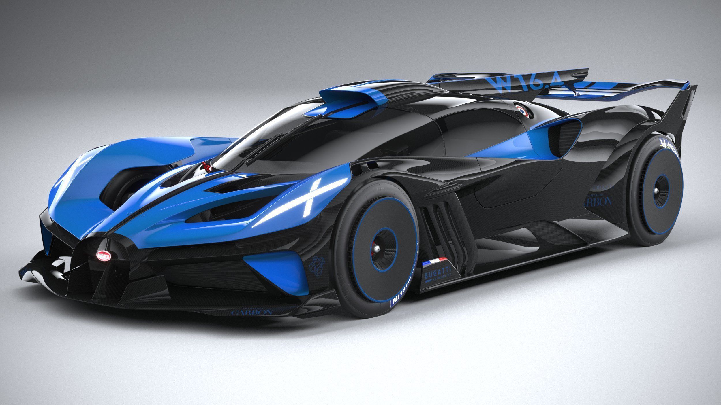 Bugatti Bolide Concept 2020 3D model_1