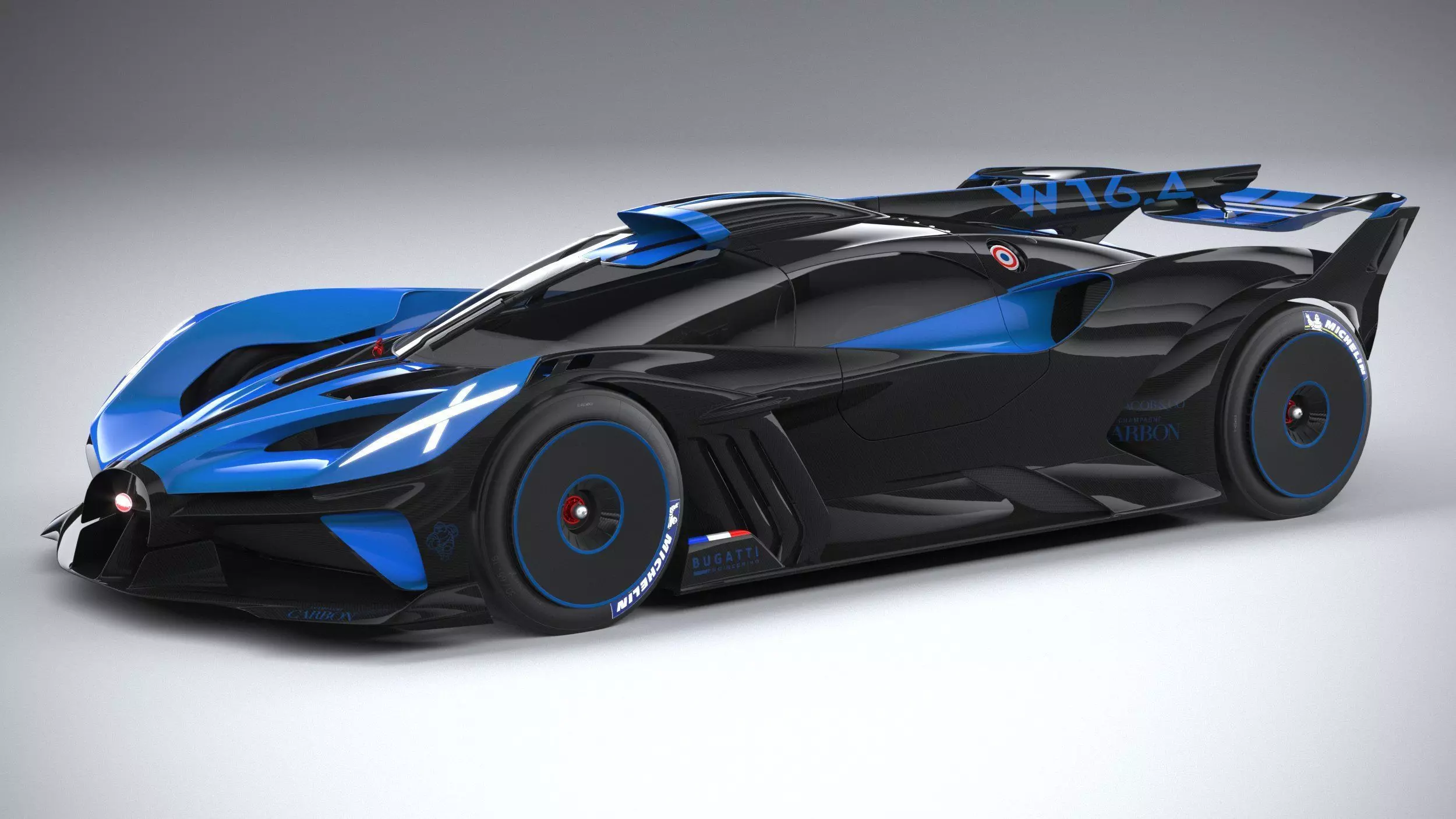 Bugatti Bolide Concept 2020 3D model_0