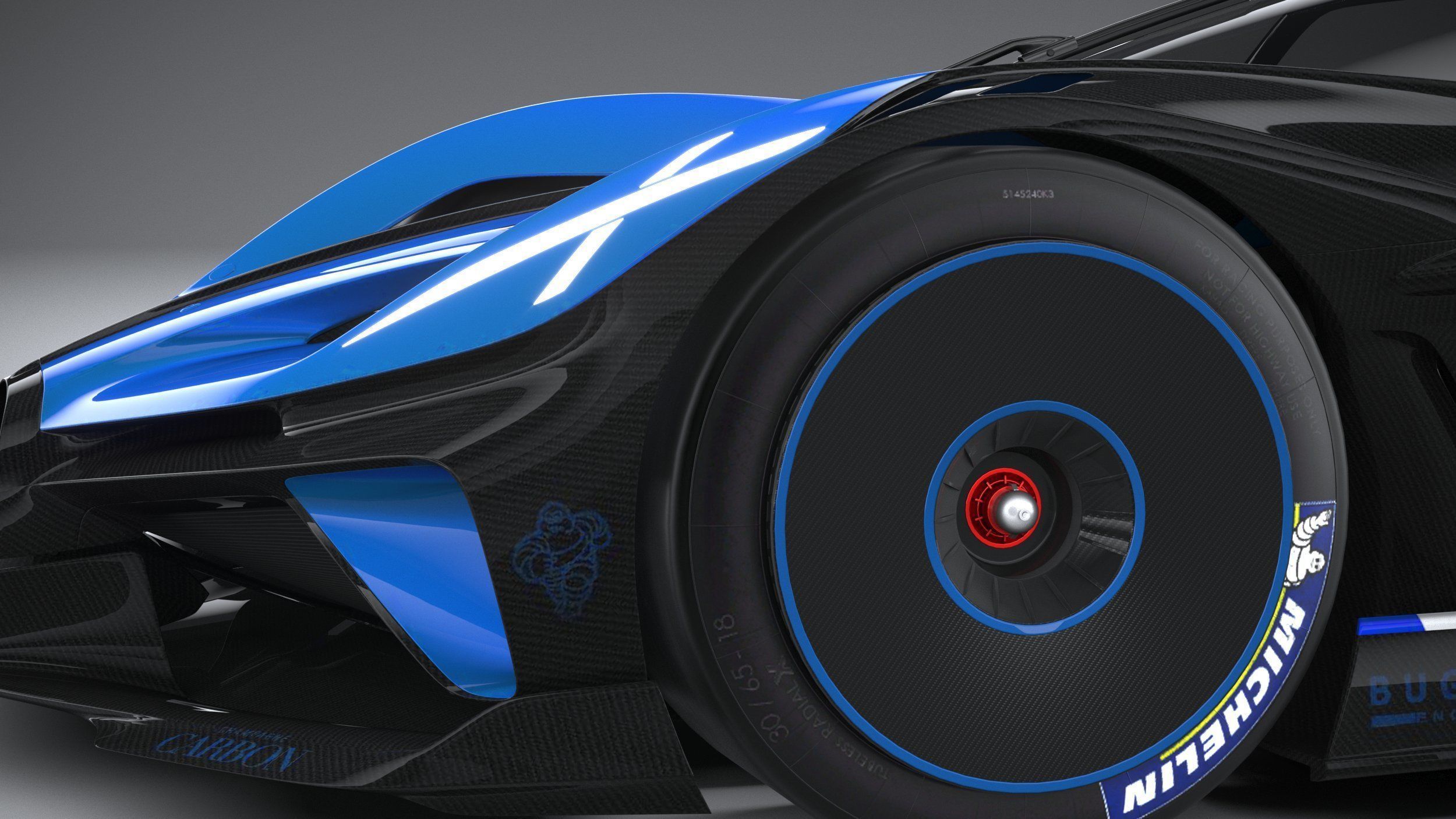 Bugatti Bolide Concept 2020 3D model_3