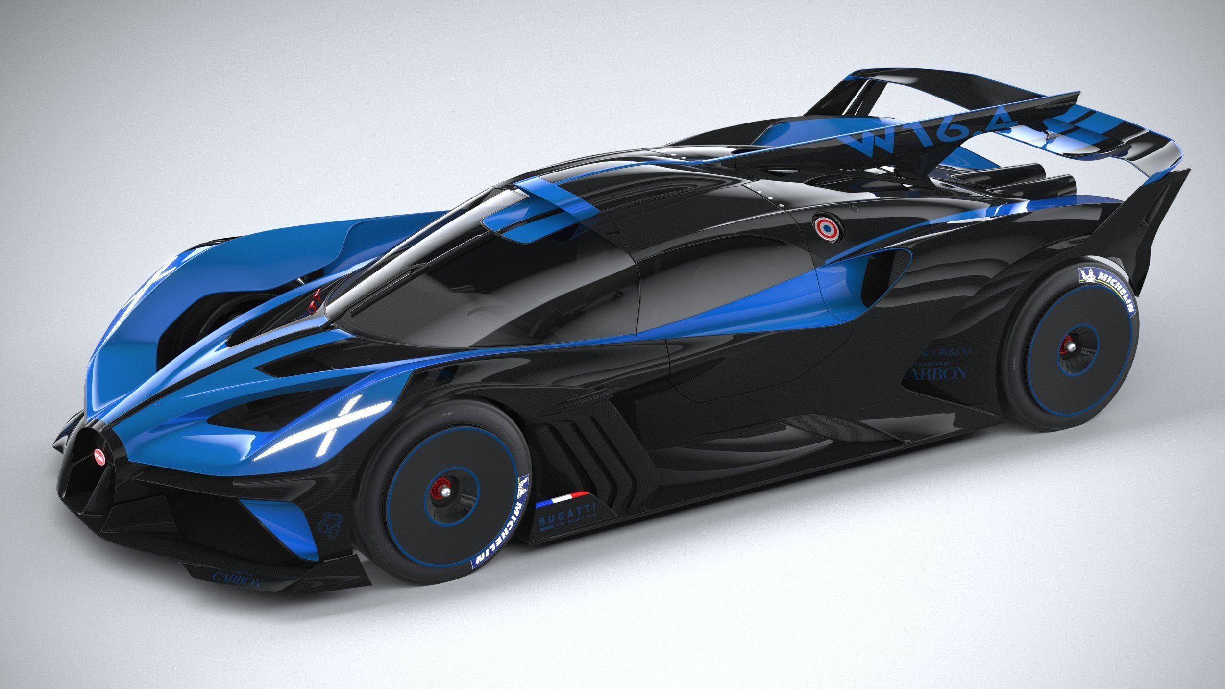 Bugatti Bolide Concept 2020 3D model_7