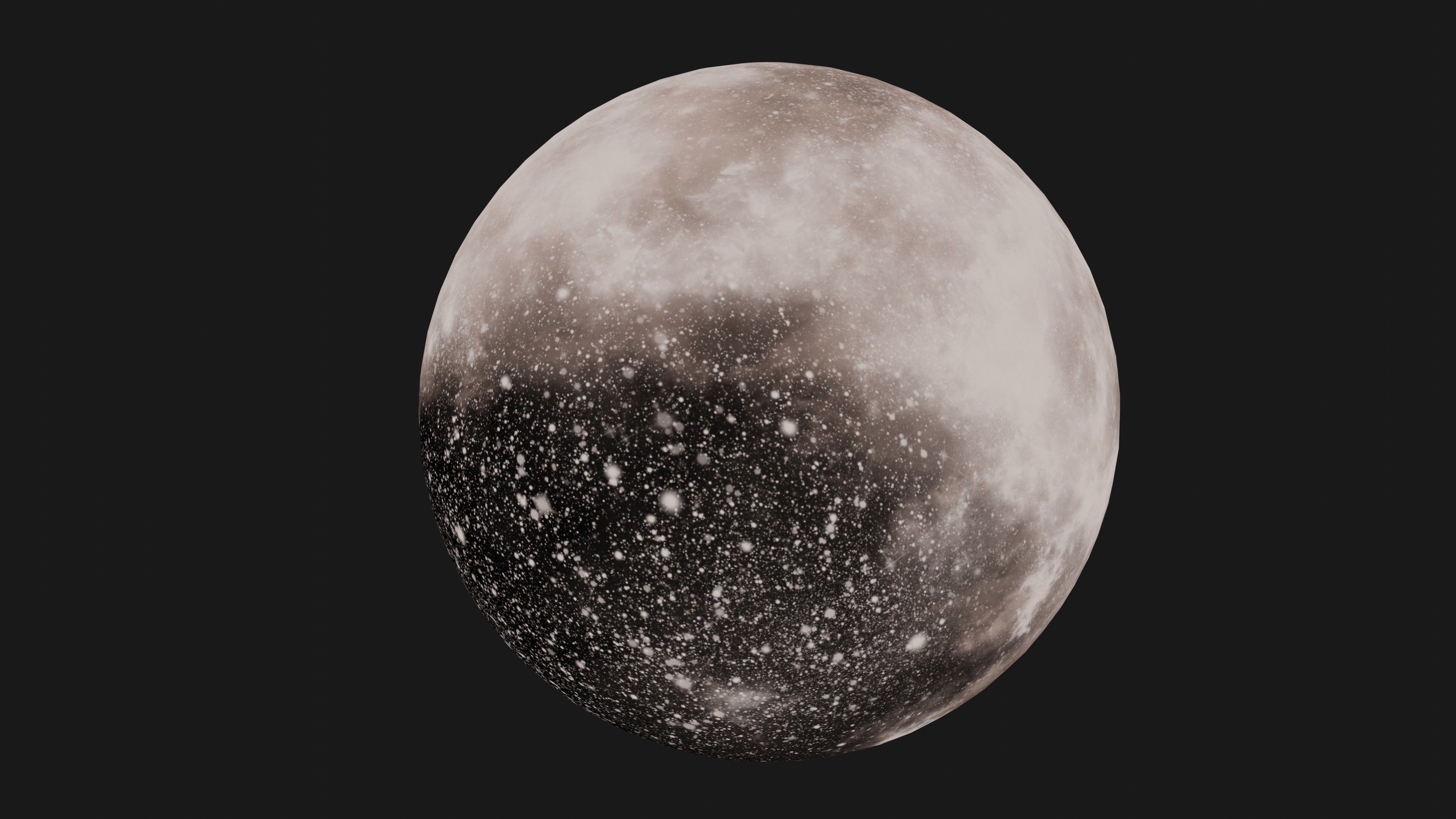 HDRI Panoramic Sky - 360 starfield - 09 soft pastel  Low-poly 3D model_7