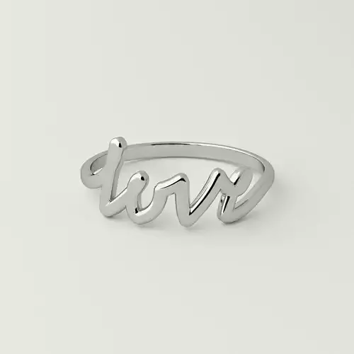 Love ring 3D print model