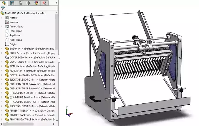 Bread Slicer Machine 3D model